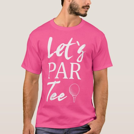 Wo golfbal en golfen laten we paren t-shirt (Voorkant)