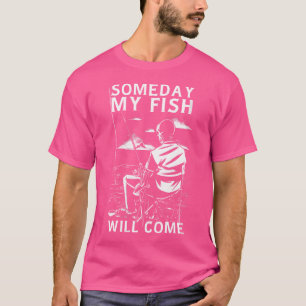 Wo Grappig skelet Vist ooit mijn vis zal komen T-shirt