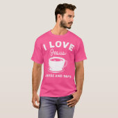 Wo I Love Jesus Coffee And Naps Christian T-shirt (Voorkant volledig)
