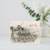 WO II B-24 Crew Briefkaart (Staand voorkant)
