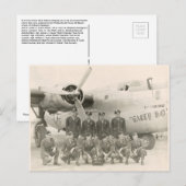WO II B-24 Crew Briefkaart (Voorkant / Achterkant)