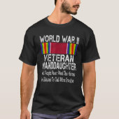 WO II Veteraan Grand Daughter US-militair Fam T-shirt (Voorkant)