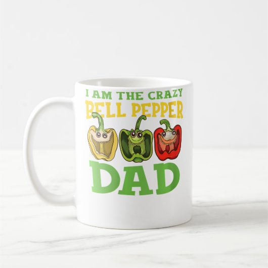 Wo I'M The Crazy Bell Pepper Dad Funny Gardener Ga Koffiemok (Links)