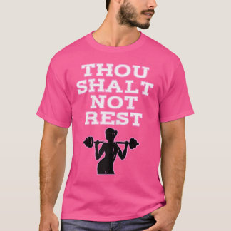 WO Inspirerend Motivatie Training WO Barbell Gy T-shirt