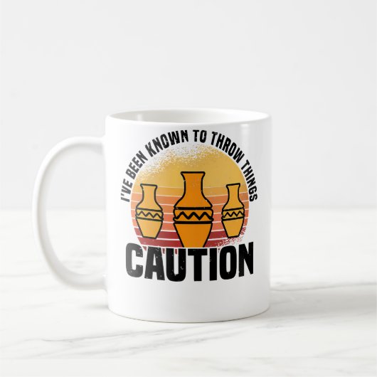 Wo I'Ve Been Known To Throw Things Pottery Ceramic Koffiemok (Links)