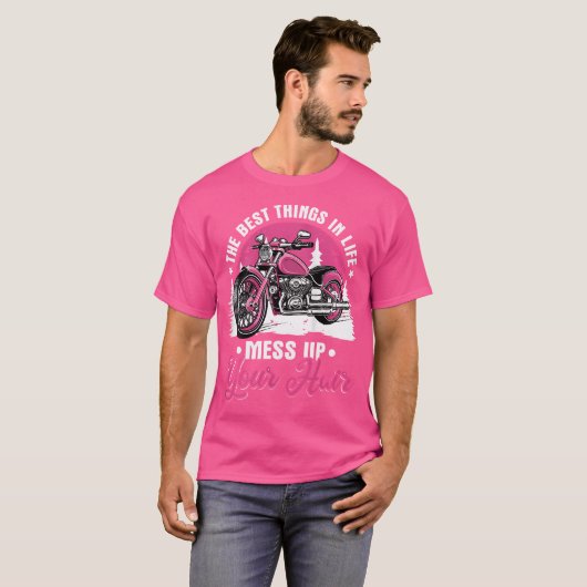 Wo Motorcycle Women Motorbike Funny Bike Lover T-shirt (Voorkant volledig)