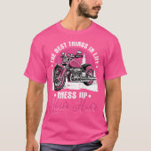 Wo Motorcycle Women Motorbike Funny Bike Lover T-shirt (Voorkant)