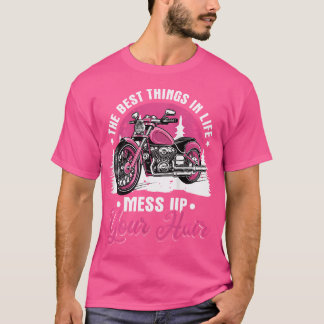 Wo Motorcycle Women Motorbike Funny Bike Lover T-shirt