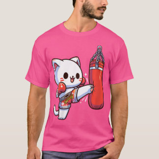 Wo Muay Thai Cat Thai Boksen voor Muay Thai Kickbo T-shirt