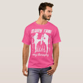 Wo Muay Thai is mijn therapie Muay Thai T-shirt (Voorkant volledig)