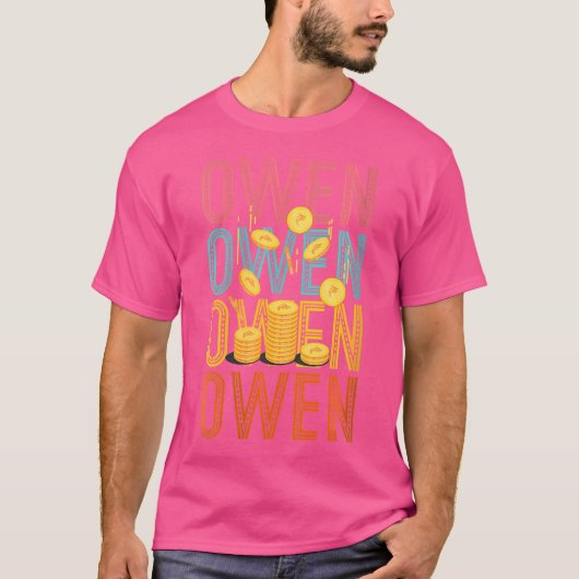 Wo Owen Aangepaste Munt Verzamel Hobbyist T-shirt (Voorkant)