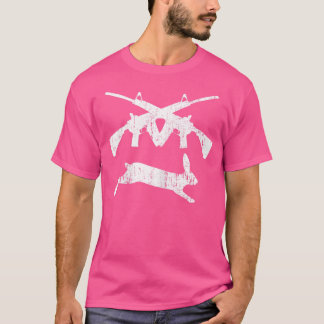 Wo Pistool Bunny AR-15 Rifles Hunter Competitieve T-shirt