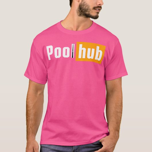 Wo Pool Hub Grappige Biljart Pool Team League Snoo T-shirt (Voorkant)
