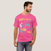 Wo Rolling Into 12 Backprint Roller Skating Birthd T-shirt (Voorkant volledig)