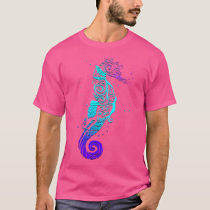 Wo Seahorse Mandala Scuba Diving T-shirt
