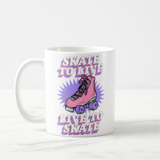 Wo Skate Om Te Leven Leven Om Te Skaten Cute Rolle Koffiemok