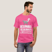 Wo Skunk Lover Funny Skunks Humor T-shirt (Voorkant volledig)