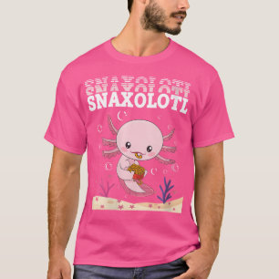 Wo Snaxolotl Schattige Axolotl Franse friet Food L T-shirt