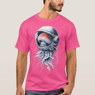 Wo Space Kwallen Astronaut Duiken Strand Je T-shirt