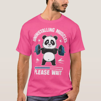 Wo Spieropbouw Fitness Panda Gewichtheffen Ba T-shirt