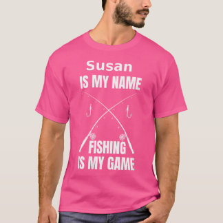 Wo Susan is mijn naam en Vist mijn spelvisser T-shirt