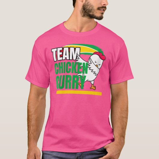 Wo Team Chicken Curry Guyana en Trinidad Patrioti T-shirt (Voorkant)