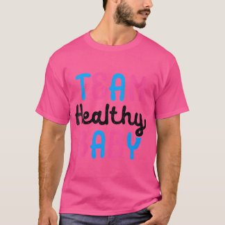 Wo Team Gezonde Baby Gender Reveal Party T-shirt