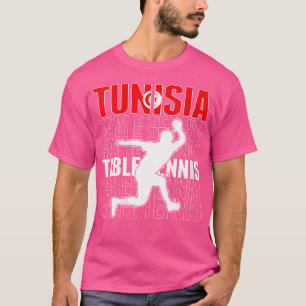 Wo Trots Tunesië Tafeltennis Liefhebbers Jersey Tu T-shirt