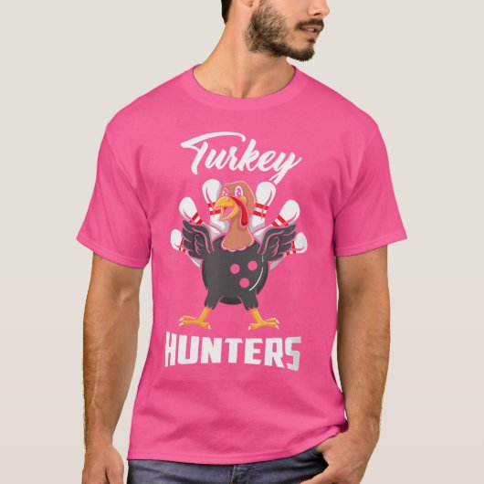 Wo Turkije Jagers Bowling Bowler T-shirt (Voorkant)