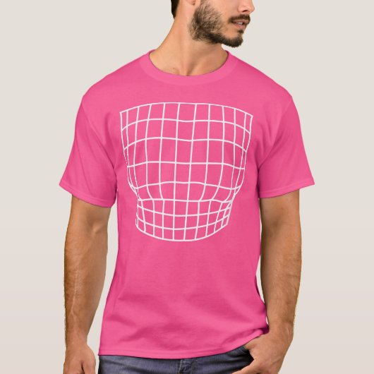Wo Vergrote Borst Optische Illusie T-shirt (Voorkant)