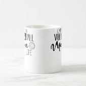 Wo Volleyball Mom Volleyball Cute Sports Mother Fa Koffiemok (Center)