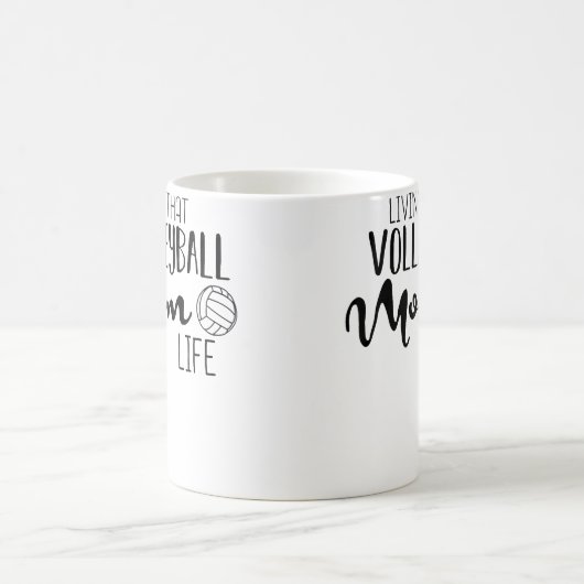 Wo Volleyball Mom Volleyball Cute Sports Mother Fa Koffiemok (Center)