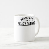 Wo Vrede Liefde Relay Hardlopen Relay Hardloper Koffiemok (Voorkant rechts)