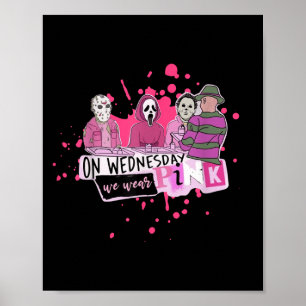 Wo. We dragen Nk Horror Schurken Halloween Okt. Poster