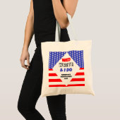 Wo, Wit & Ik Doe Patriottische Trouwfeest Tote Bag (Voorkant (product))