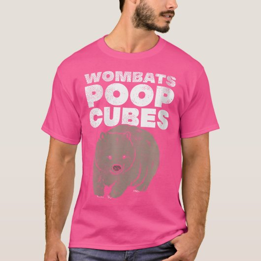 Wo Wombats Poop Cubes T-shirt (Voorkant)