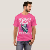 Wo Worlds Best Astrologer Space Galaxy Astronomy A T-shirt (Voorkant volledig)