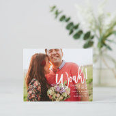 Woah! Het hand Verlaten Manuscript van de Borstel  Aankondigingskaart (Staand voorkant)