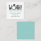 Woah Save the Date Informatiekaartje (Voorkant / Achterkant)