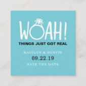 Woah Save the Date Informatiekaartje (Voorkant)