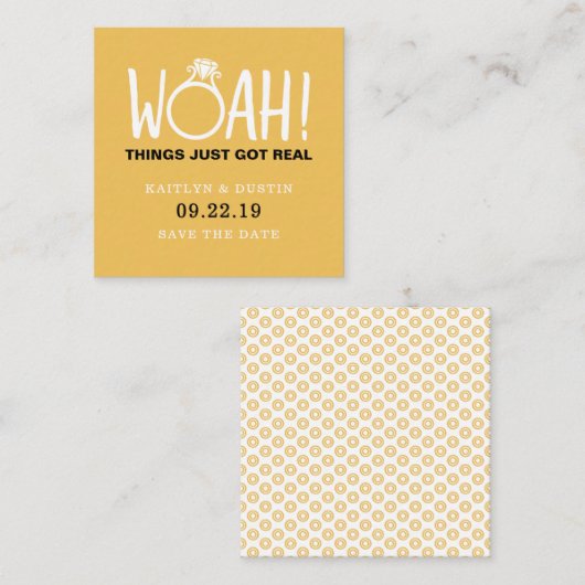 Woah Save the Date Informatiekaartje (Voorkant / Achterkant)