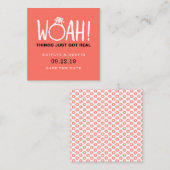 Woah Save the Date Informatiekaartje (Voorkant / Achterkant)