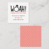 Woah Save the Date Informatiekaartje (Voorkant / Achterkant)
