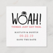 Woah Save the Date Informatiekaartje (Voorkant)