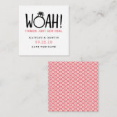 Woah Save the Date Informatiekaartje (Voorkant / Achterkant)
