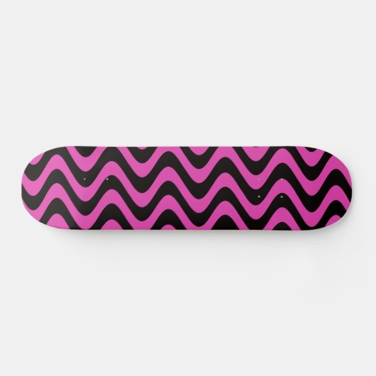 Wobbel golven (roze/zwart) persoonlijk skateboard (Horizontaal)