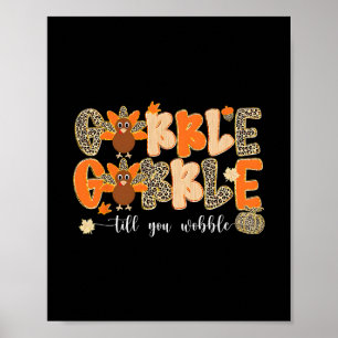 Wobbel tot je Wankel Kerstkalkoen Mannen Vrouwen Poster