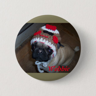 Wobbie-Beer Ronde Button 5,7 Cm