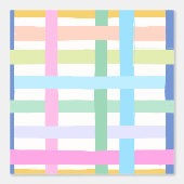 Wobbige Felgekleurde Regenboog Plaid - Maximalisti Behang (Voorkant)
