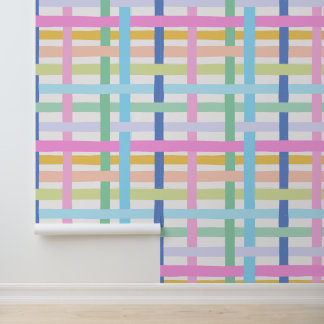 Wobbige Felgekleurde Regenboog Plaid - Maximalisti Behang
